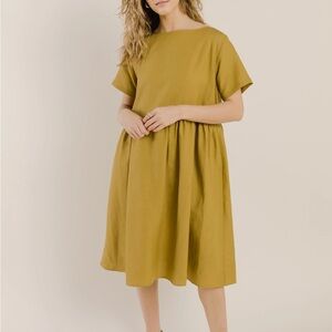 Tradlands Mustard Midi Dress